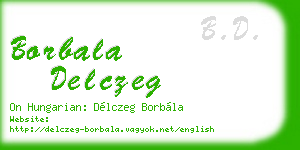 borbala delczeg business card