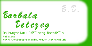 borbala delczeg business card